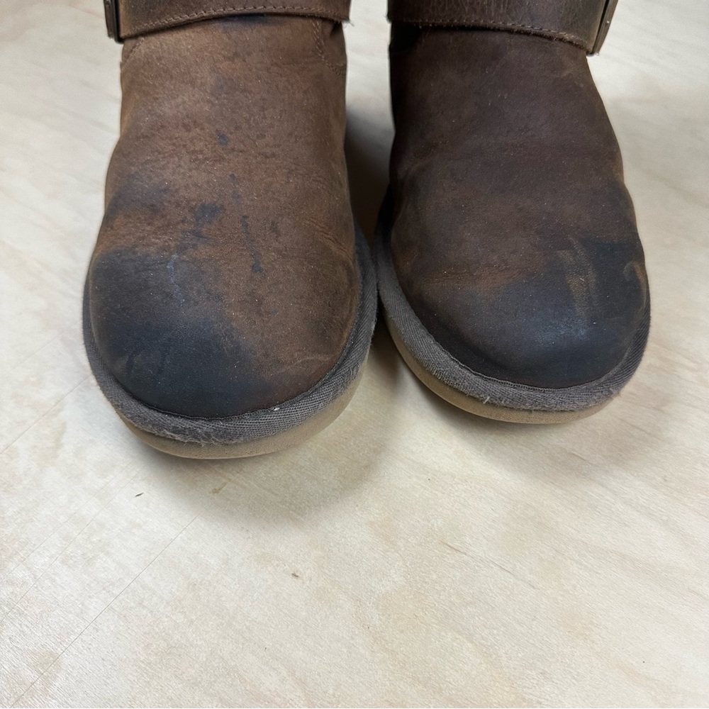 UGG Brown Leather Boots - Picture 4 of 14